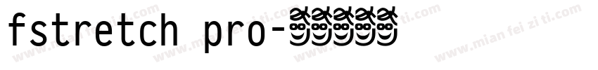 fstretch pro字体转换